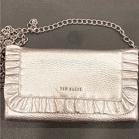 Ted Baker Bags Ruffle Leather Ted Baker Wallet Cross Body Chain